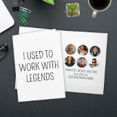 Ich arbeitete früher mit Legends 6 Coworker Foto Karte