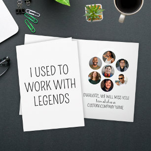 Ich arbeitete früher mit Legends 7 Coworker Foto Karte
