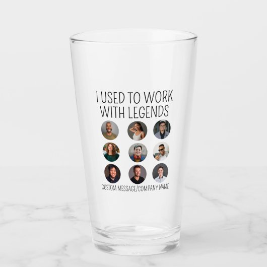 Ich arbeitete früher mit Legends 9 Coworker Foto Glas (Vorderseite)