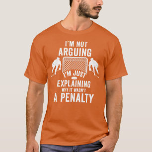 Ich argumentiere nicht, dass er nur erklärt, warum T-Shirt