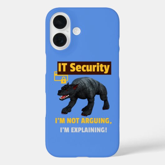 Ich argumentiere nicht, dass ich Funny IT Security Case-Mate iPhone Hülle (Rückseite)