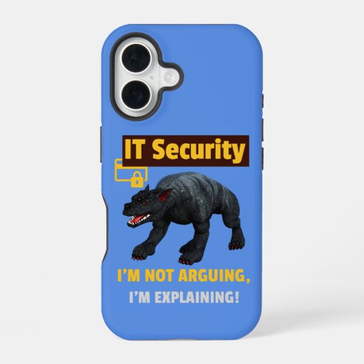 Ich argumentiere nicht, dass ich Funny IT Security iPhone 16 Hülle (Rückseite)
