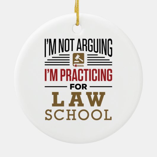 Ich argumentiere nicht, dass ich für Jurastudium Ü Keramik Ornament (Hinten)