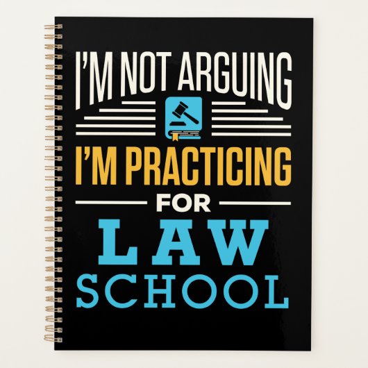 Ich argumentiere nicht, dass ich für Jurastudium Ü Planer (Vorderseite)