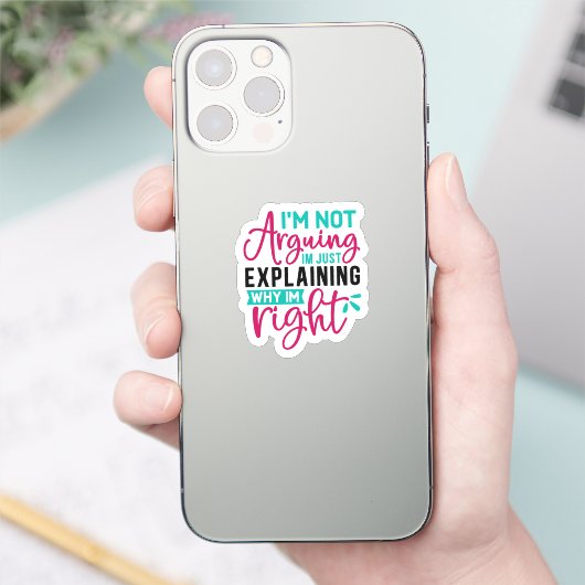 Ich argumentiere nicht, dass ich nur erkläre, waru aufkleber (Telefon)