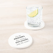 Ich argumentiere nicht, dass ich nur erkläre, waru getränkeuntersetzer (Seite)