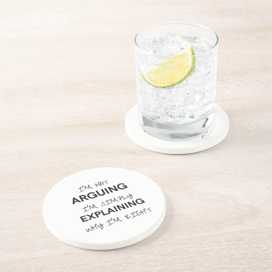 Ich argumentiere nicht, dass ich nur erkläre, waru getränkeuntersetzer (Seite)