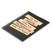 Ich argumentiere nicht, dass ich nur erkläre, waru notizblock (Linke Seite)