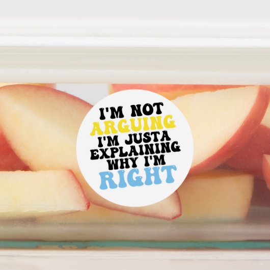 Ich argumentiere nicht, ich erkläre nur, warum ich etiketten (Befestigt)