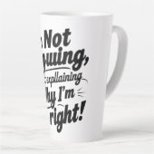 Ich argumentiere nicht, ich erkläre nur, warum ich milchtasse (Rechte Ecke)