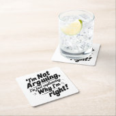 Ich argumentiere nicht, ich erkläre nur, warum ich rechteckiger pappuntersetzer (Vor Ort)