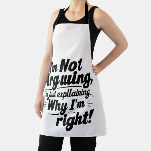 Ich argumentiere nicht, ich erkläre nur, warum ich schürze (InSitu)