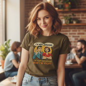 Ich argumentiere nicht, Retro-Comic lustig T-Shirt