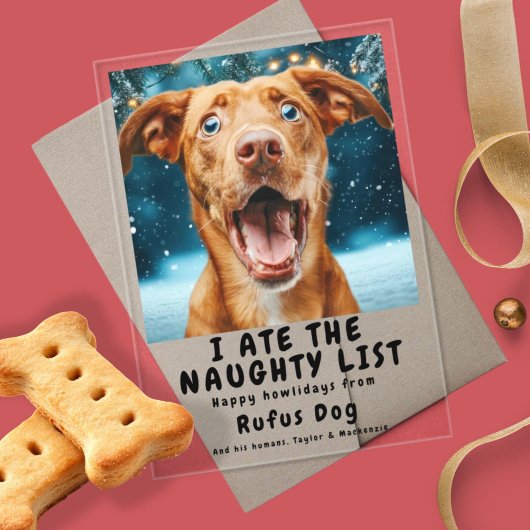 Ich aß das schmutzige Weihnachtsgebäck auf der Lis Acryleinladungen