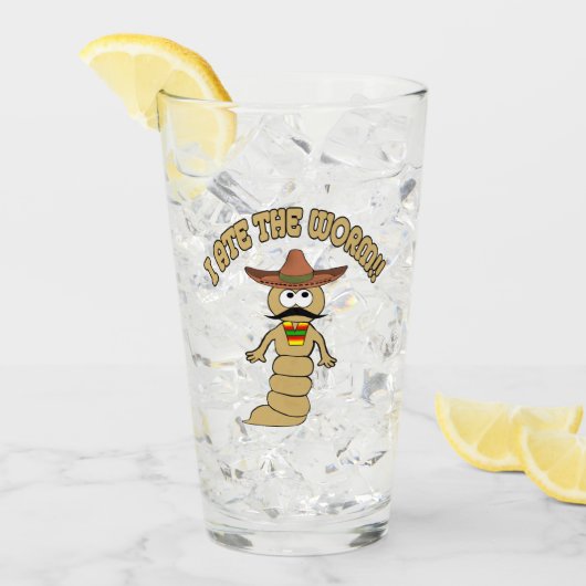 Ich aß den Wurm Glas (Vorderseite Ice)