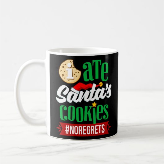 Ich aß die Kekse des Weihnachtsmannes ohne Bedauer Kaffeetasse (Links)