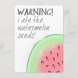 Ich aß die Watermelon Samen Schwangerschaft Ankünd Ankündigung