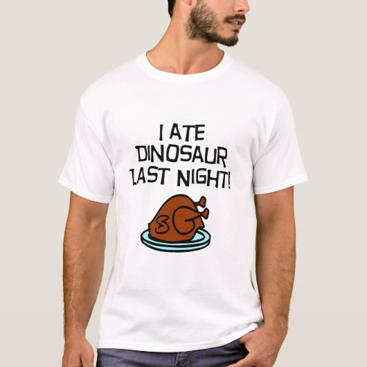 Ich aß Dinosaurier T-Shirt (Vorderseite)