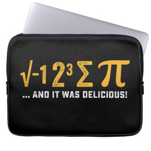 Ich aß ein Stück Kuchen und es war köstlich Pi-Tag Laptopschutzhülle