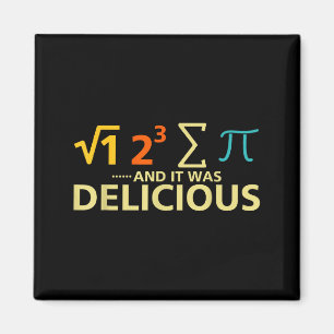 Ich aß ein Stück Kuchen und es war lecker Lustiger Magnet