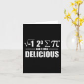 Ich aß etwas Kuchen und es war köstlich lustig, da Karte (Gelbe Blume)