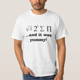 Ich aß irgendeinen nerdy Mathe-T - Shirt der Torte