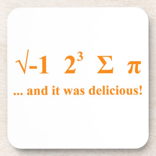 Ich aß PU Untersetzer (Vorderseite)