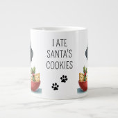 Ich aß Santa's Cookies Labrador Retriever Welpen H Jumbo-Tasse (Vorderseite)