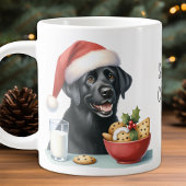 Ich aß Santa's Cookies Labrador Retriever Welpen H Jumbo-Tasse