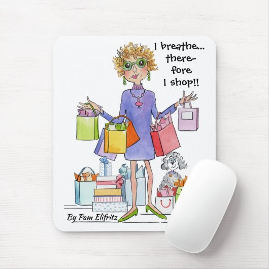 Ich atme also kaufe ich für eine Computer-Maus Mousepad (Mit Mouse)