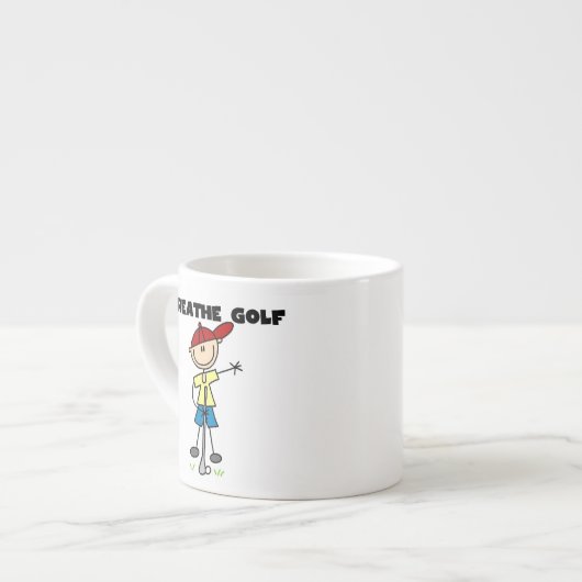 Ich atme Golf Espressotasse (Vorderseite Links)