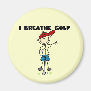 Ich atme Golf Magnet