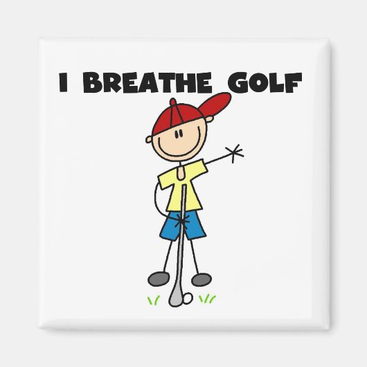 Ich atme Golf Magnet (Vorne)