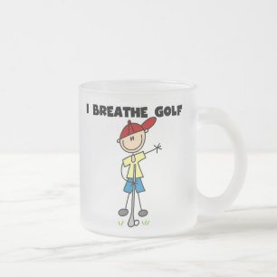 Ich atme Golf Mattglastasse