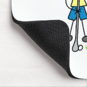 Ich atme Golf Mousepad (Ecke)