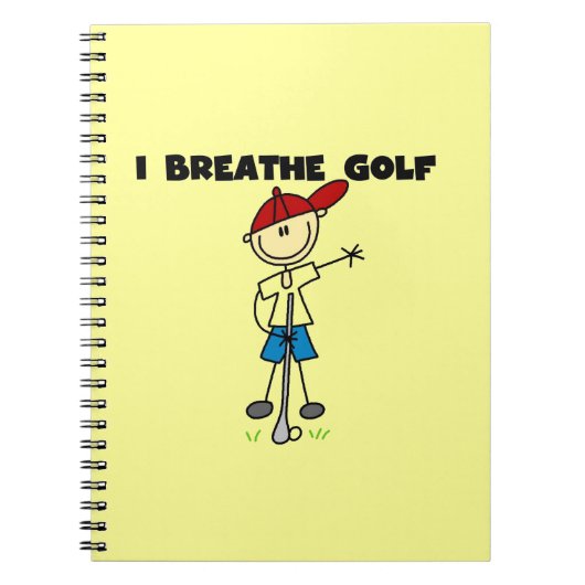 Ich atme Golf Notizblock (Vorderseite)