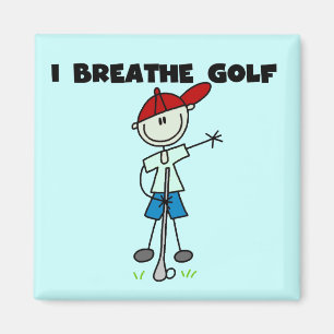 Ich atme Golf T-Shirts und Geschenke Magnet
