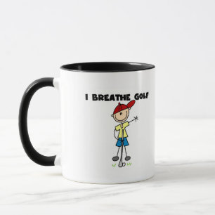 Ich atme Golf T-Shirts und Geschenke Tasse