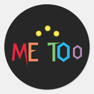 ICH AUCH im Regenbogen färbe Aufkleber