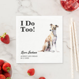 Ich auch! Windhund-Haustier Serviette