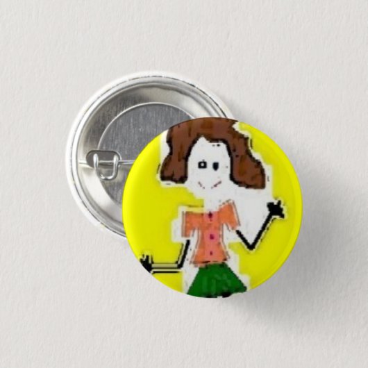 ICH auf den Rädern - besonders angefertigt Button (Vorne & Hinten)