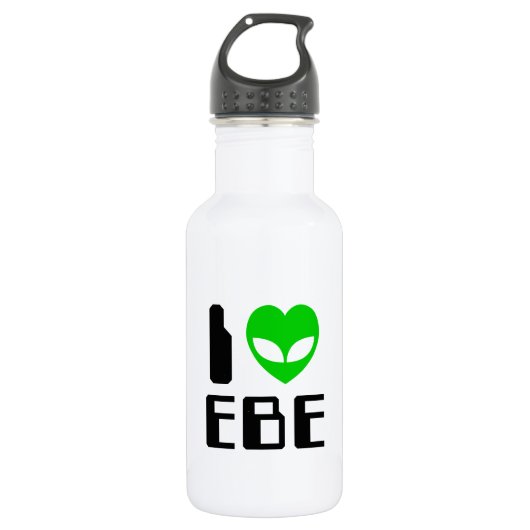 Ich Außerirdisches Herz EBE Edelstahlflasche (Vorderseite)