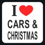 ICH ❤️ AUTOS & CHRISTMAS I LIEBE CARS & CHRISTMAS QUADRATISCHER AUFKLEBER<br><div class="desc">ICH ❤️ AUTOS & CHRISTMAS I LIEBE CARS & CHRISTMAS ICH HERZ CARS & CHRISTMAS - Do you?</div>