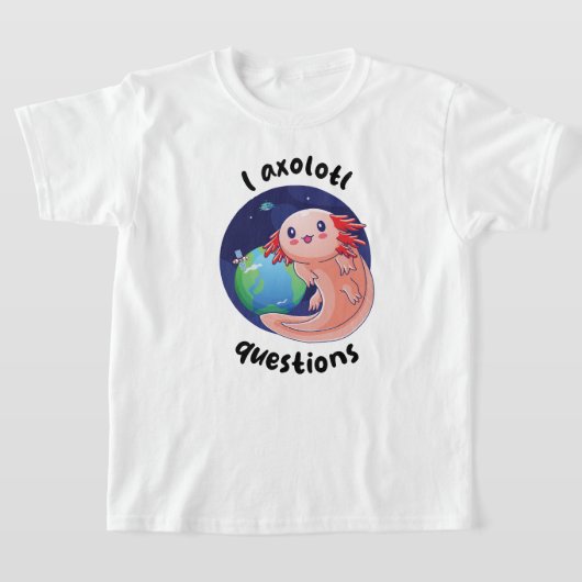 Ich axolotl Fragen - Creme (auf hellen Farben) T-Shirt (Ablage )