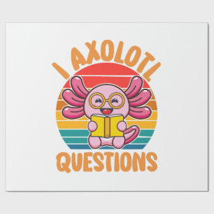 Ich Axolotl Fragen Geschenkpapier