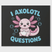Ich Axolotl Fragen Geschenkpapier (Flach)