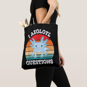 Ich Axolotl Fragen Niedlich Retro Lustig Axolotl Tasche