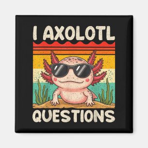 Ich Axolotl Fragen Shirt Lustiges Axolotl Jungen M Magnet