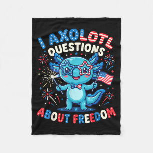 Ich Axolotl Fragen zu Dom 4. Juli Lustig 1 Fleecedecke