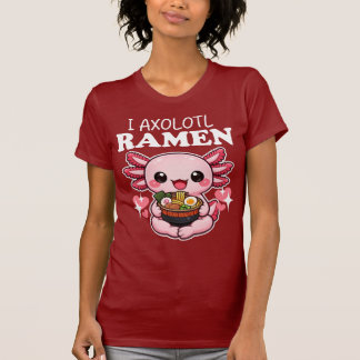 Ich Axolotl Ramen Lustiges Axolotl Ramen Kawaii T-Shirt